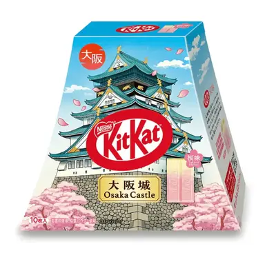 Шоколадные мини батончики Kit Kat Osaka Castle Sakura Chocolate 10шт (10440) фото 1