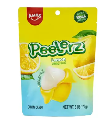 Желейные конфеты Amos Peelerz Lemon 170г (9226) фото 1