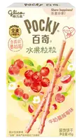 Японські палички Glico Pocky Heart Milk Cranberry 45г