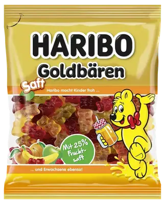 Желейки Haribo Goldbaren Saft 160g (11319) фото 1
