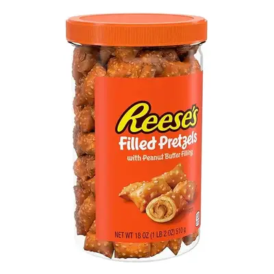 Крендельки Reese's Filled Pretzels with Peanut Butter Filling 510г (10269) фото 1