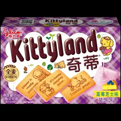 Китайское печенье Kittyland Blueberry Cheesecake 70 g (4248) фото 1