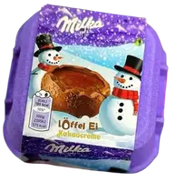 Новогодний набор с шоколадными яйцами Milka Snowballs Löffel Ei со вкусом какао 136 г