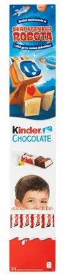 Молочний шоколад Kinder Chocolate 50 см 300г (10260) фото 1