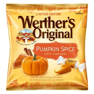 Цукерки Werther's Original Pumpkin Spice Soft Caramel 180г (7930) фото 1