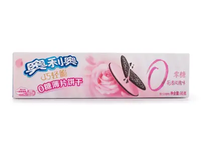 Печенье Oreo Ultra Thins Zero Sugar Floral Rose Flavor 95г (11111) фото 1