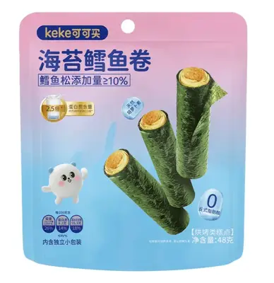 Снек Keke Meat Floss Seaweed Rolls Blue Cod Floss 48г (10946) фото 1