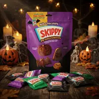 Шоколадні цукерки SKIPPY Milk Chocolate Peanut Butter Halloween Shapes Candy 100г