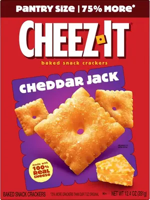 Снеки Cheez-It Cheddar Jack Cheese Crackers 351г (11857) фото 1