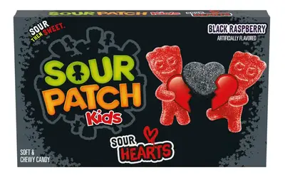 Жевательные конфеты Sour Patch Kids Sour Hearts Black Raspberry 87г (10265) фото 1