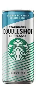 Холодный кофе Starbucks Doubleshot Espresso без сахара 200мл (6846) фото 1