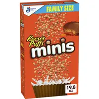 Сухой завтрак Reese's Puffs Minis Breakfast Cereal Chocolate Peanut Butter Cereal Family Size 560 g