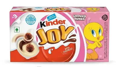 Шоколадні яйця Kinder Joy Looney Tunes Tweety 3шт х 20г (11177) фото 1