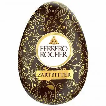 Большое шоколадное яйцо Ferrero Rocher Easter Egg Dark 100g (11312) фото 1