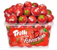 Жувальні цукерки Trolli Flavor Bomb Strawberry 60шт, 1128г