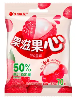 Китайські жувальні цукерки Orion Peelable Lychee Flavor Gummy Candy Лічі 17г (8677) фото 1