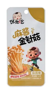 Снеки мариновані гриби енокі Xiro Wei Zi Food Enoki зі смаком кунжутної пасти 12г (10770) фото 1