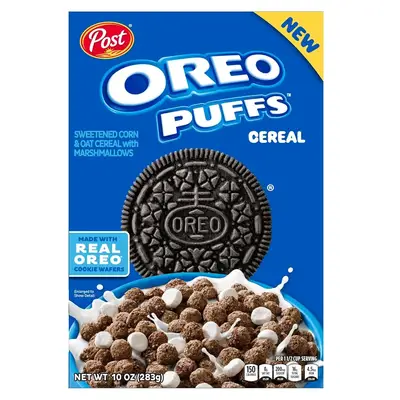 Сухий сніданок Post Oreo Puff Chocolate Breakfast Cereal 283г (10545) фото 1
