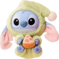 М'яка іграшка Labubu Stich Disney Стіч із шматочком піци 23 см