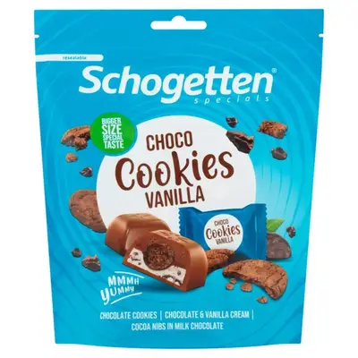 Шоколадные конфеты Schogetten Specials Choco Cookies Vanilla 116g (3994) фото 1