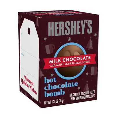 Горячий шоколад Hershey's Milk Chocolate with Marshmallows Hot Chocolate Bomb 35g (4346) фото 1