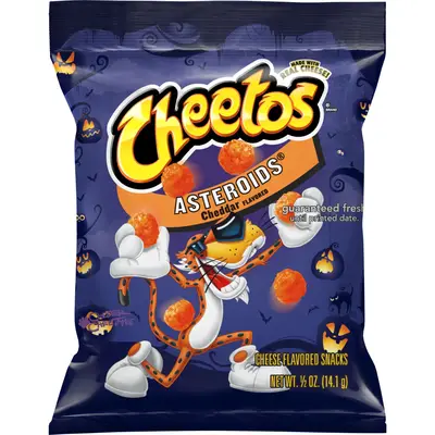Сырные снеки Cheetos Halloween Asteroids Cheddar Flavored Snacks 14.1г (9403) фото 1
