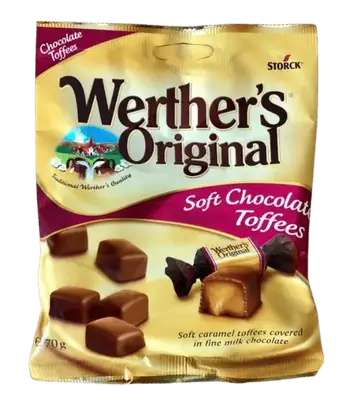Шоколадные конфеты Werther's Original Soft Chocolate Toffees Caramels 70г (9008) фото 1