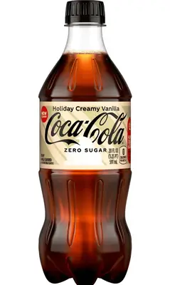 Напиток Coca-Cola Zero Sugar Holiday Creamy Vanilla 591мл (9999) фото 1