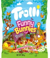 Желейні цукерки Trolli Easter Funny Bunnies Lolly Mini Pack Bag 300г