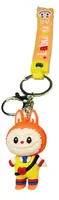 Помаранчевий силіконовий брелок Лабубу Cute Love Backpack Labubu Silicone Keychain 6.9см, 1шт