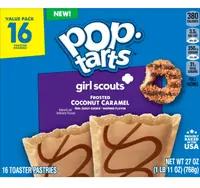 Тости Pop-Tarts Frosted Coconut Caramel 16шт, 768г