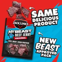М’ясні снеки Jack Link's MrBeast Beef Jerky Original 25г