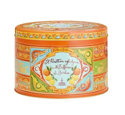 Панеттоне Fiasconaro Dolce &amp; Gabbana Panettone with Sicilian Citrus fruits and Saffron 1000г (7907) фото 1