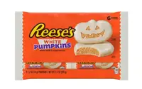 Шоколадные конфеты Reese's Halloween White Creme Peanut Butter Pumpkin Candy Pack 6шт x 34г