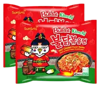 Локшина швидкого приготування Samyang Buldak Kimchi Hot Chicken Flavour Ramen 135г