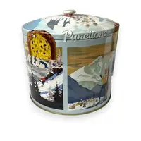Рождественский кекс Panettone VECCHIO FORNO Panettone dóza Lyžaři na horách 750g