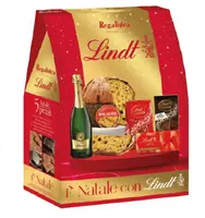 Подарочный набор Lindt Strenna e' Natale con Panettone 5 компонентов