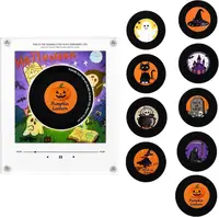 Магнітний музичний програвач на холодильник Retro NFC Magnetic Vinyl Record Player з 9 міні-пластинками