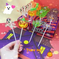 Леденцы на палочке Halloween Lollipop 24шт