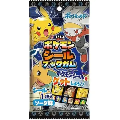 Японська жуйка Coris Pokemon Seal Book Gum Soda Japan (4588) фото 1