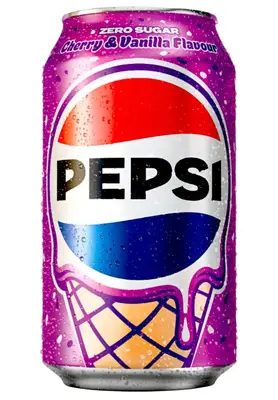 Газований напій Pepsi Zero Sugar Cherry &amp; Vanilla 330мл (11999) фото 1