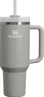 Термокружка Stanley Quencher H2.0 FlowState Splash Adventure с ручкой и трубочкой Серая 1183 мл