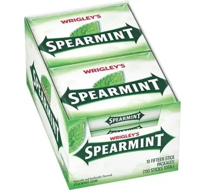 Упаковка жувальних гумок Wrigley's Spearmint Chewing Gum 150шт (6190) фото 1