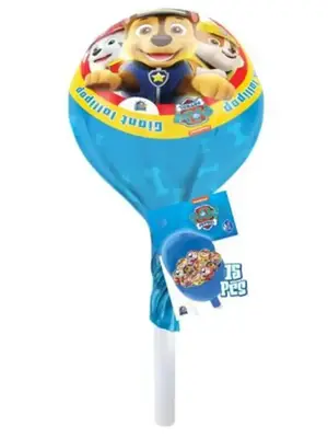 Набір льодяників Fruit Giant Lollipop Paw Patrol Щенячий патруль 15шт 120г (7761) фото 1