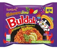 Лапша быстрого приготовления Samyang Buldak Habanero Lime Flavour Instant Noodles 135г