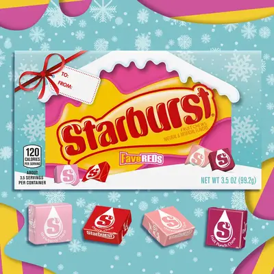 Жевательные конфеты Starburst Holiday Fave Reds 99.2g (4158) фото 1