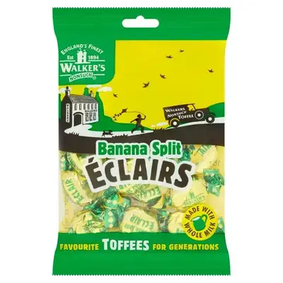 Ириски Walker's Banana Split Eclairs 150g (4380) фото 1