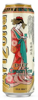 Холодний чай AriZona Diet Green Tea with Ginseng 650мл (10588) фото 1