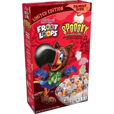 Сухой завтрак Halloween Froot Loops with Spooky Marshmallows 459g (1275) фото 1