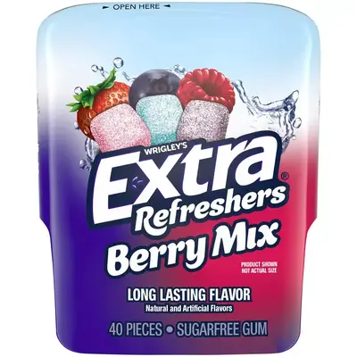 Жвачки Extra Refreshers Berry Mix sugar free 40 шт (1786) фото 1